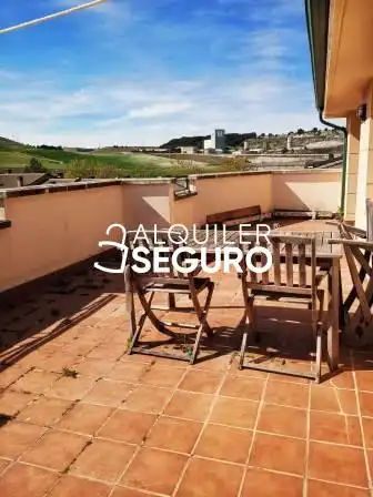 Terrace of Attic for rent in Zaratán  with Heating, Terrace and Storage room