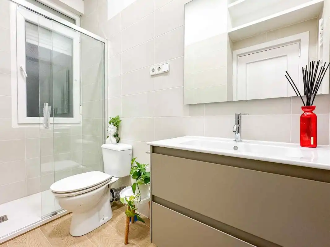 Baño de Planta baja de alquiler en Madrid con Calefacción y Amueblado