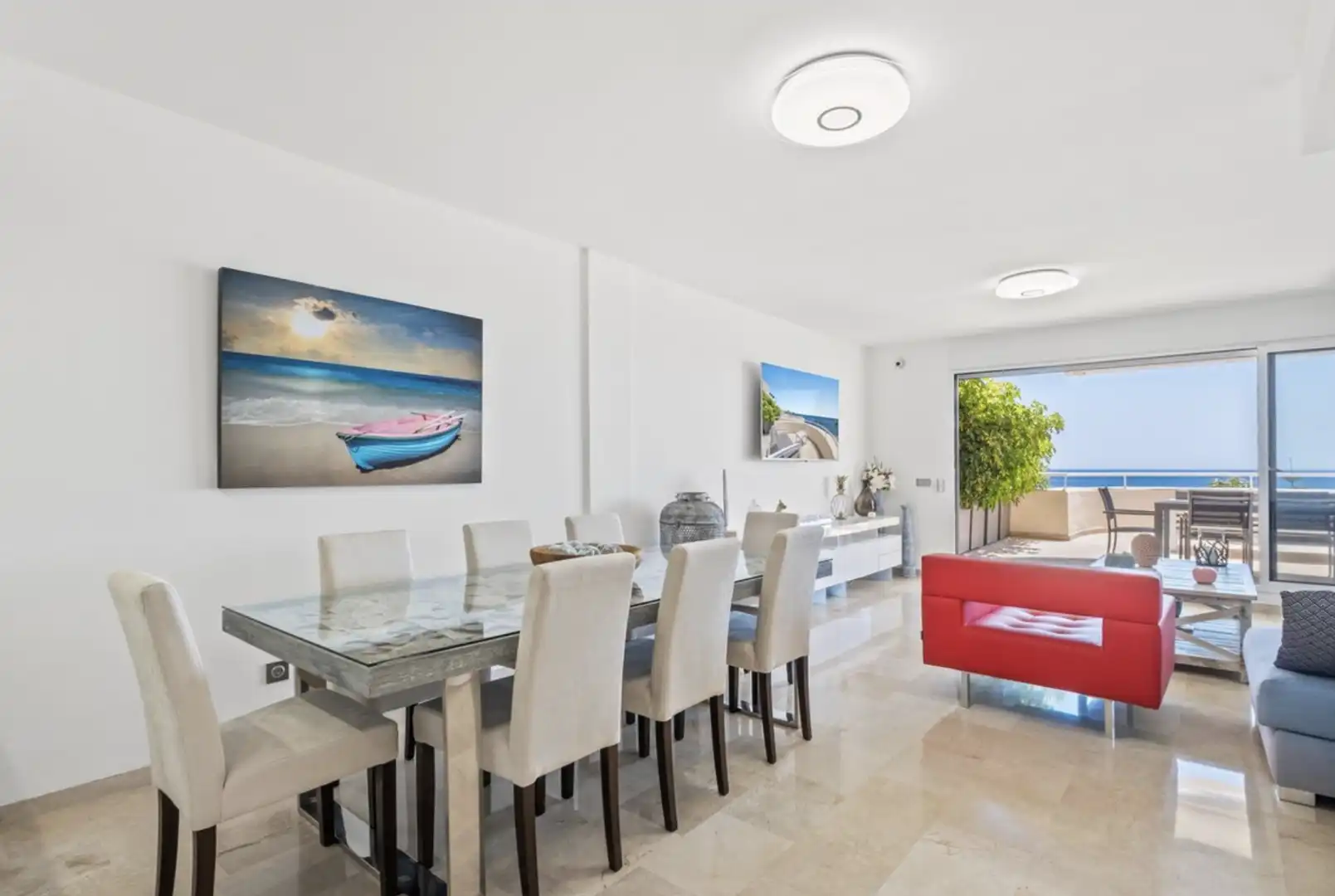 Comedor de Apartamento en venta en Estepona con Aire acondicionado, Calefacción y Terraza