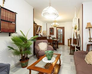 Living room of Flat for sale in  Granada Capital  with Heating, Parquet flooring and Terrace