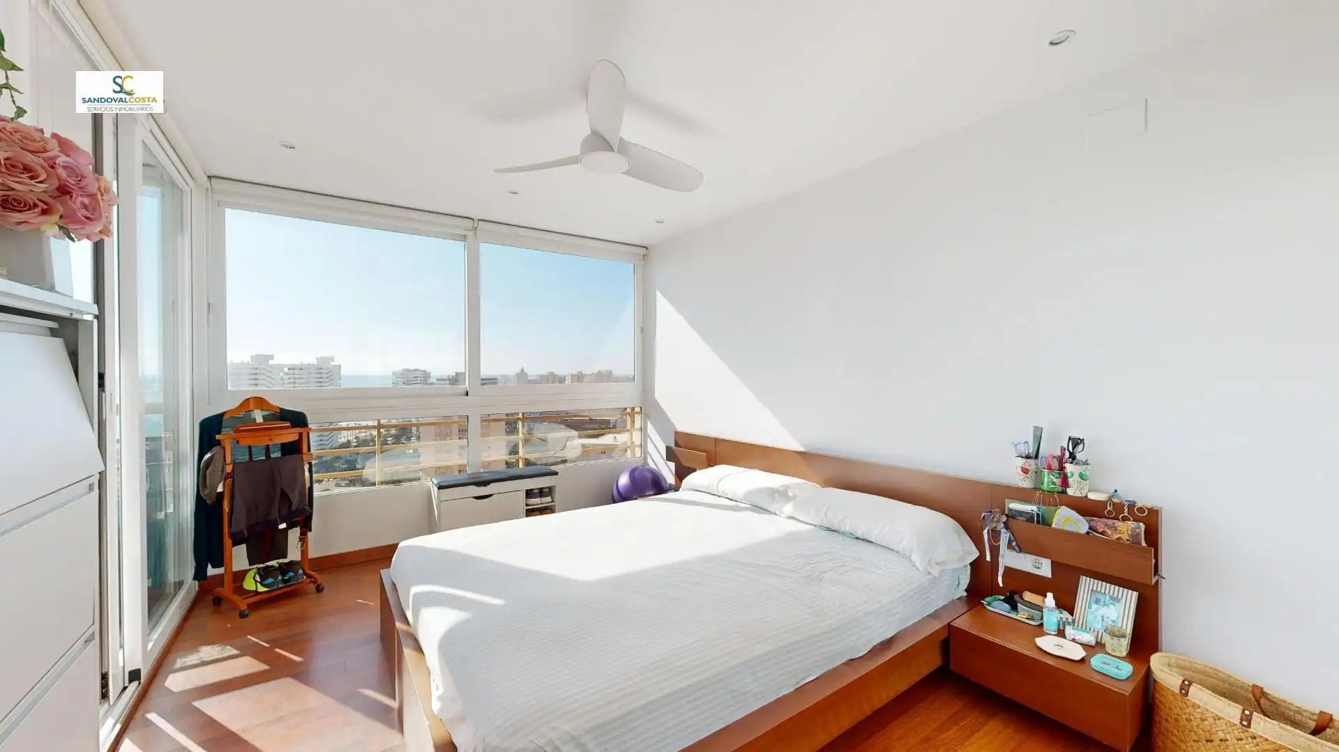 Schlafzimmer von Wohnung zum Verkauf in Alicante / Alacant mit Klimaanlage und Gemeinschaftspool