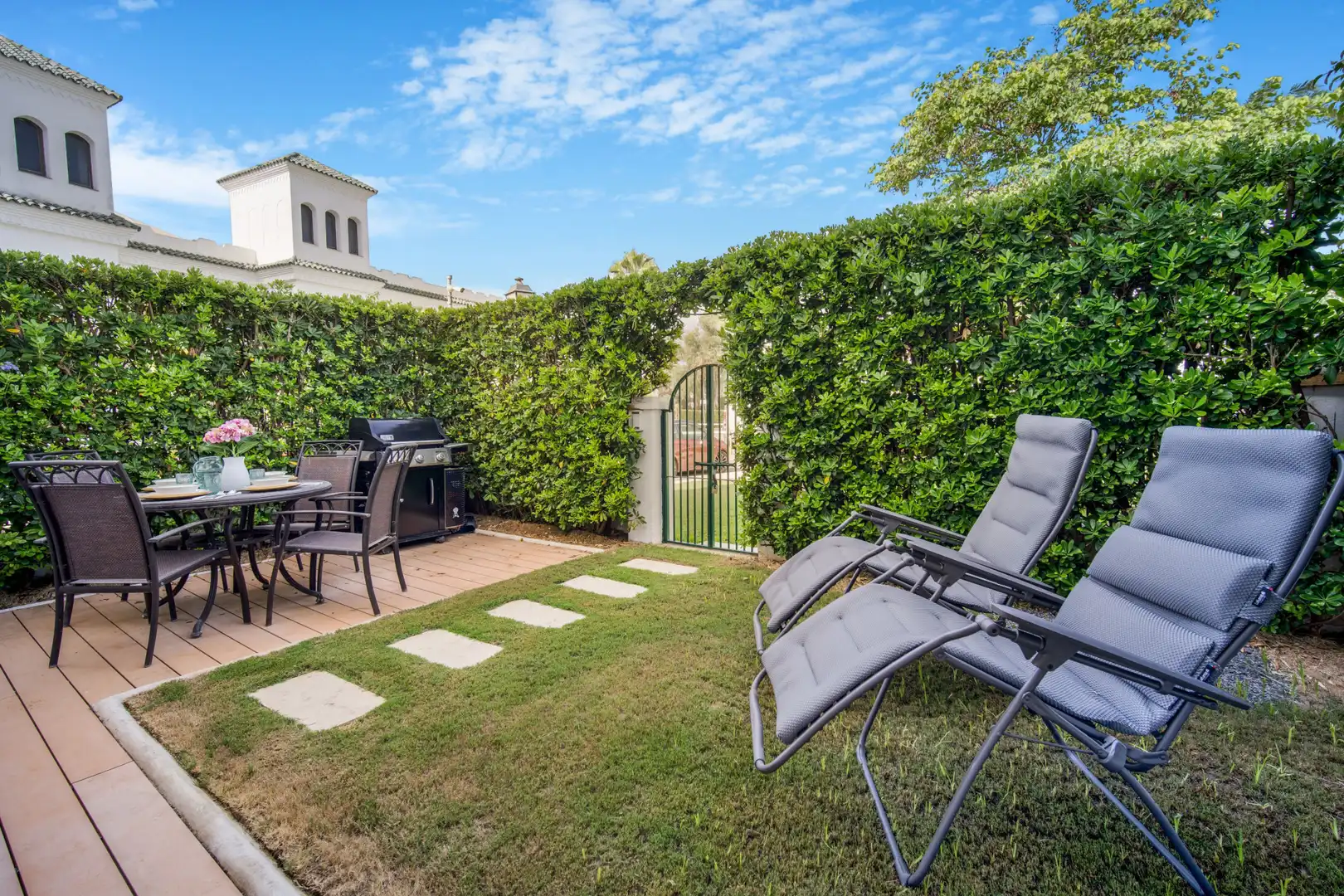 Terrassa de Casa adosada en venda en Marbella amb Aire condicionat, Jardí privat i Terrassa