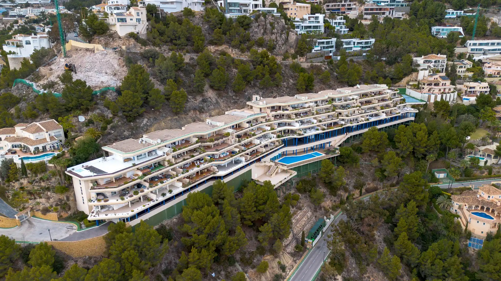 Vista exterior de Ático en venta en Altea con Aire acondicionado, Jardín privado y Terraza