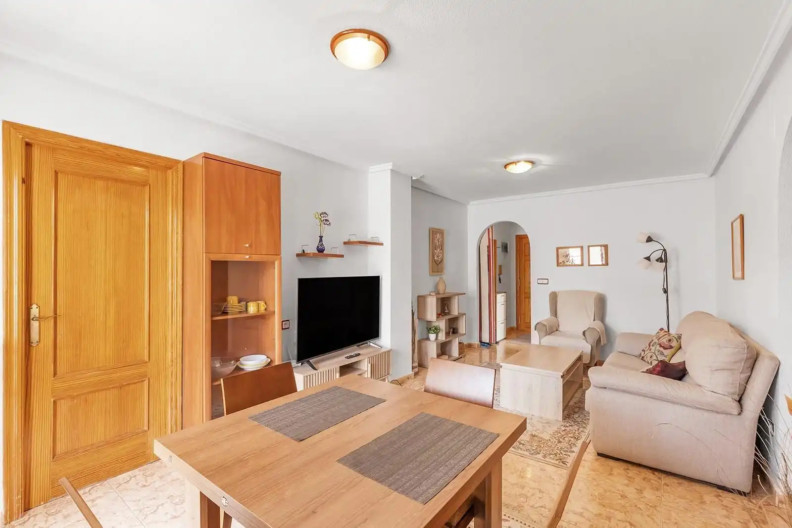 Living room of Attic for sale in Torrevieja  with Terrace, Furnished and Community pool