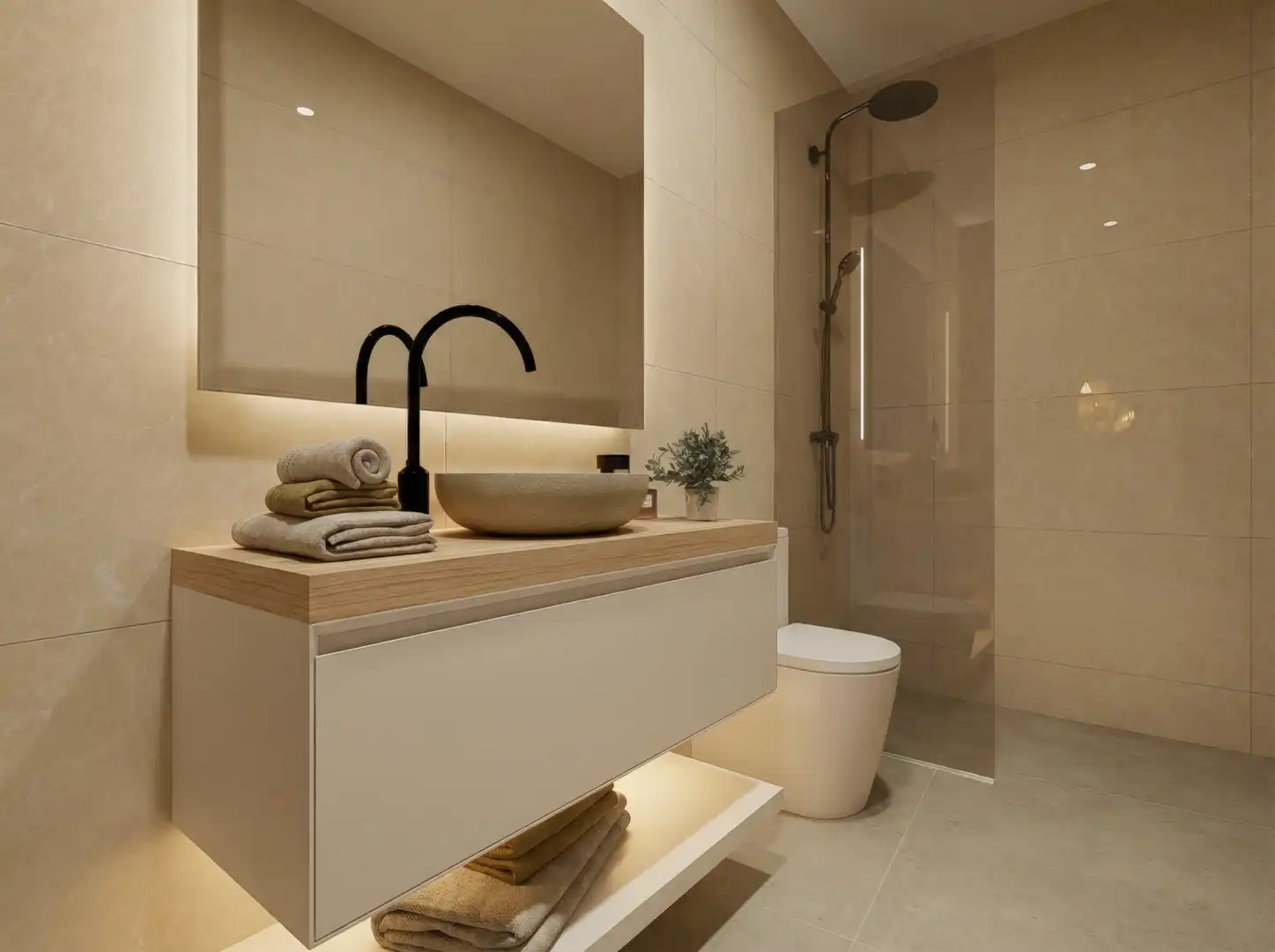 Bathroom of Houses for sale in  Palma de Mallorca  with Air Conditioner, Heating and Terrace