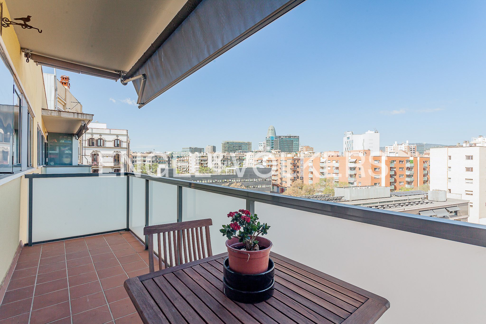 Terrace of Apartment to rent in  Barcelona Capital  with Air Conditioner, Heating and Parquet flooring