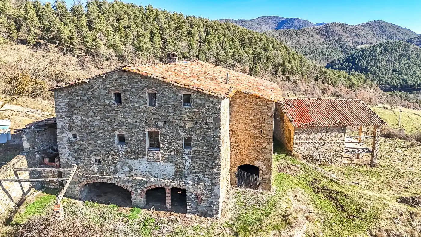 Vista exterior de Finca rústica en venta en Les Llosses con Jardín privado