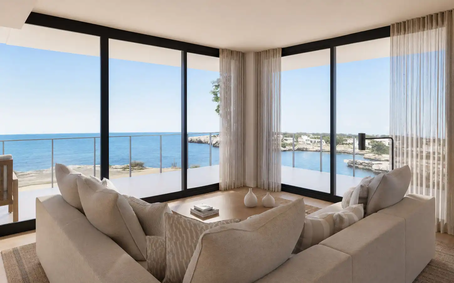 Living room of Flat for sale in Ciutadella de Menorca  with Air Conditioner, Terrace and Community pool