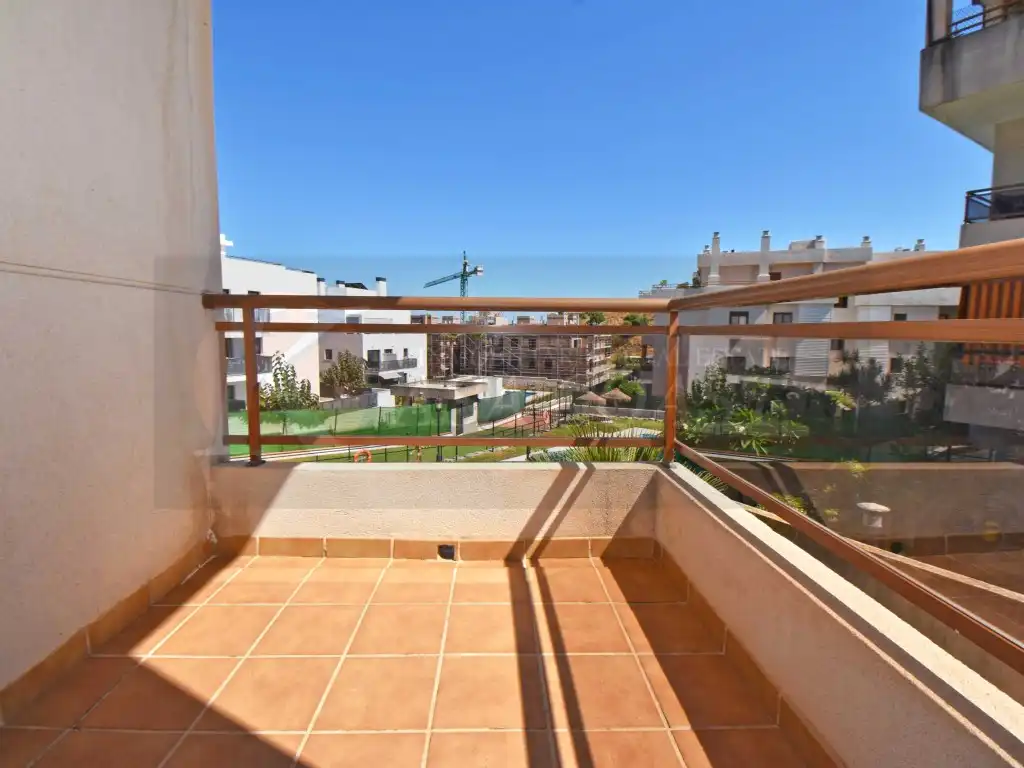 Terrace of Flat for sale in Mijas  with Air Conditioner, Private garden and Terrace