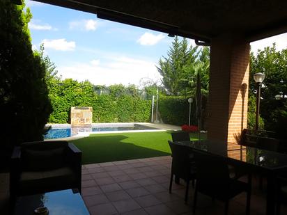 Terrace of Single-family semi-detached for sale in  Madrid Capital  with Terrace and Swimming Pool