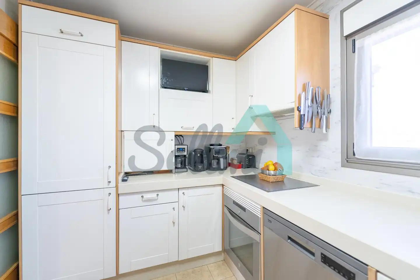 Cocina de Ático en venta en Oviedo  con Calefacción, Parquet y Terraza
