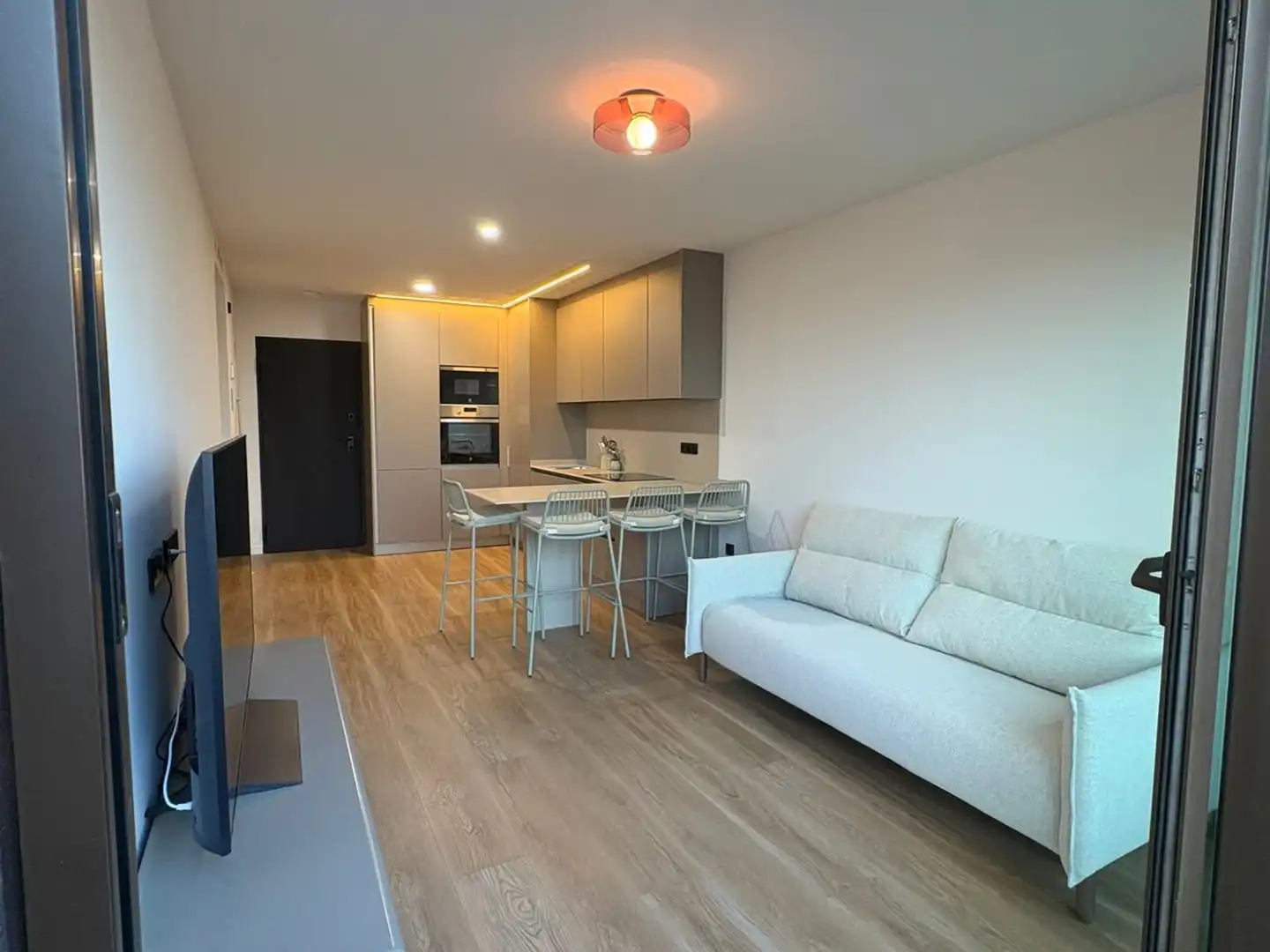 Wohnzimmer von Wohnung zur Miete in Murcia mit Klimaanlage, Heizung und Terrasse