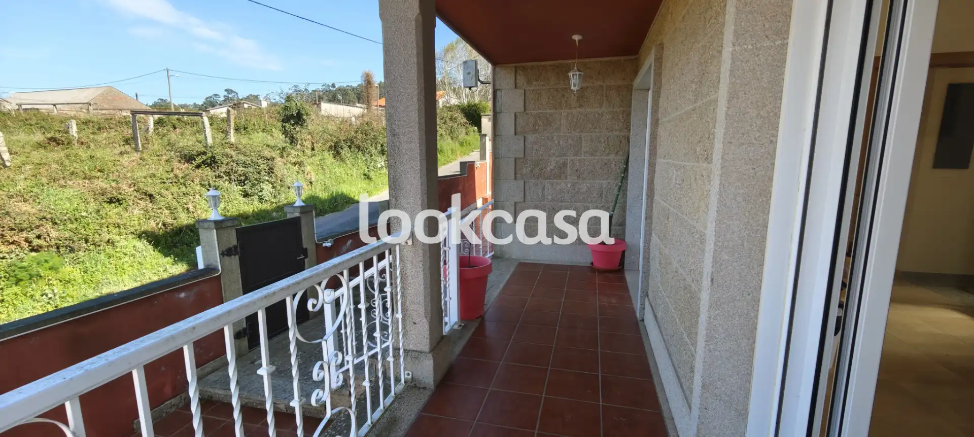 Vista exterior de Casa o chalet en venta en Meis con Calefacción, Jardín privado y Parquet