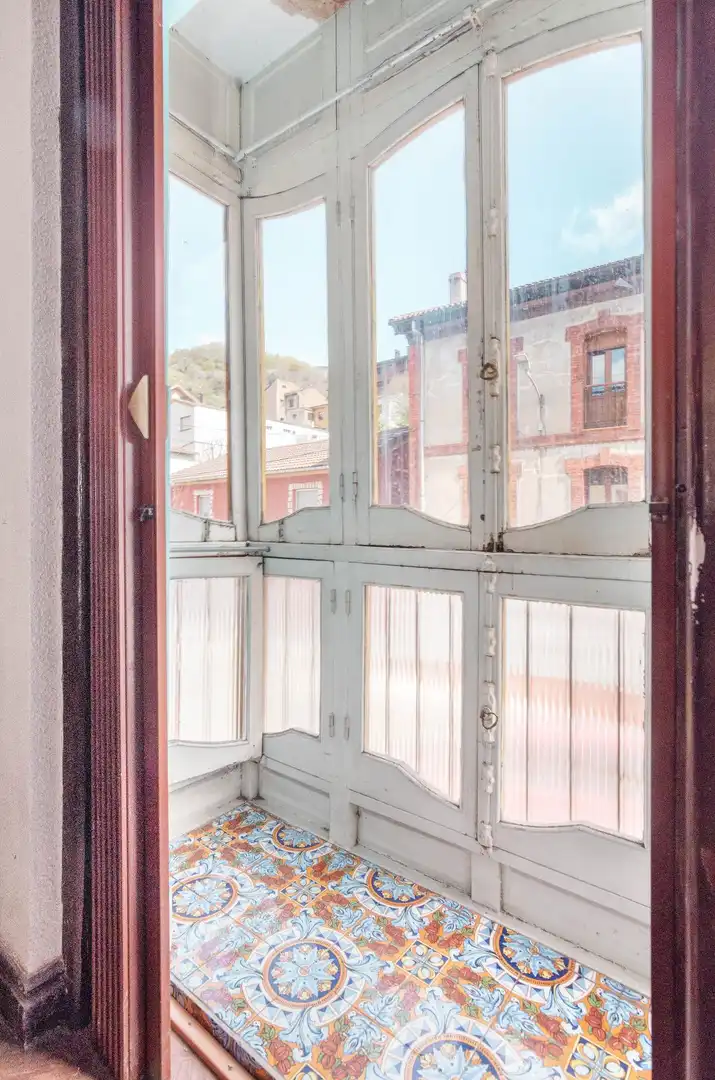 Balcony of Flat for sale in Aller
