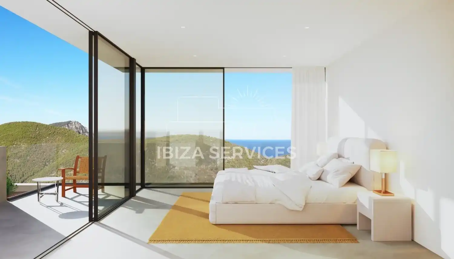 Habitación de Casa o chalet en venta en Santa Eulària des Riu con Aire acondicionado, Jardín privado y Piscina