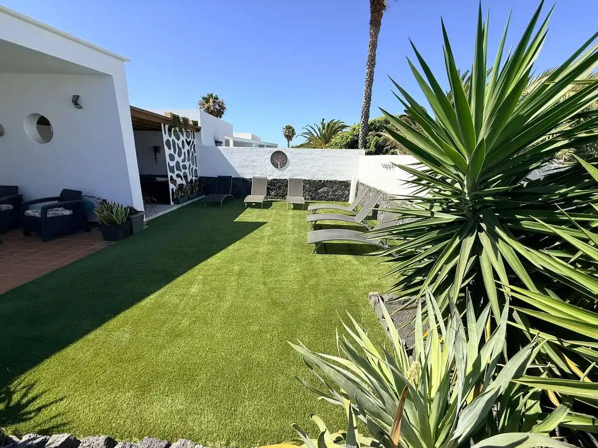 Terraza de Casa o chalet en venta en Yaiza con Aire acondicionado, Jardín privado y Piscina