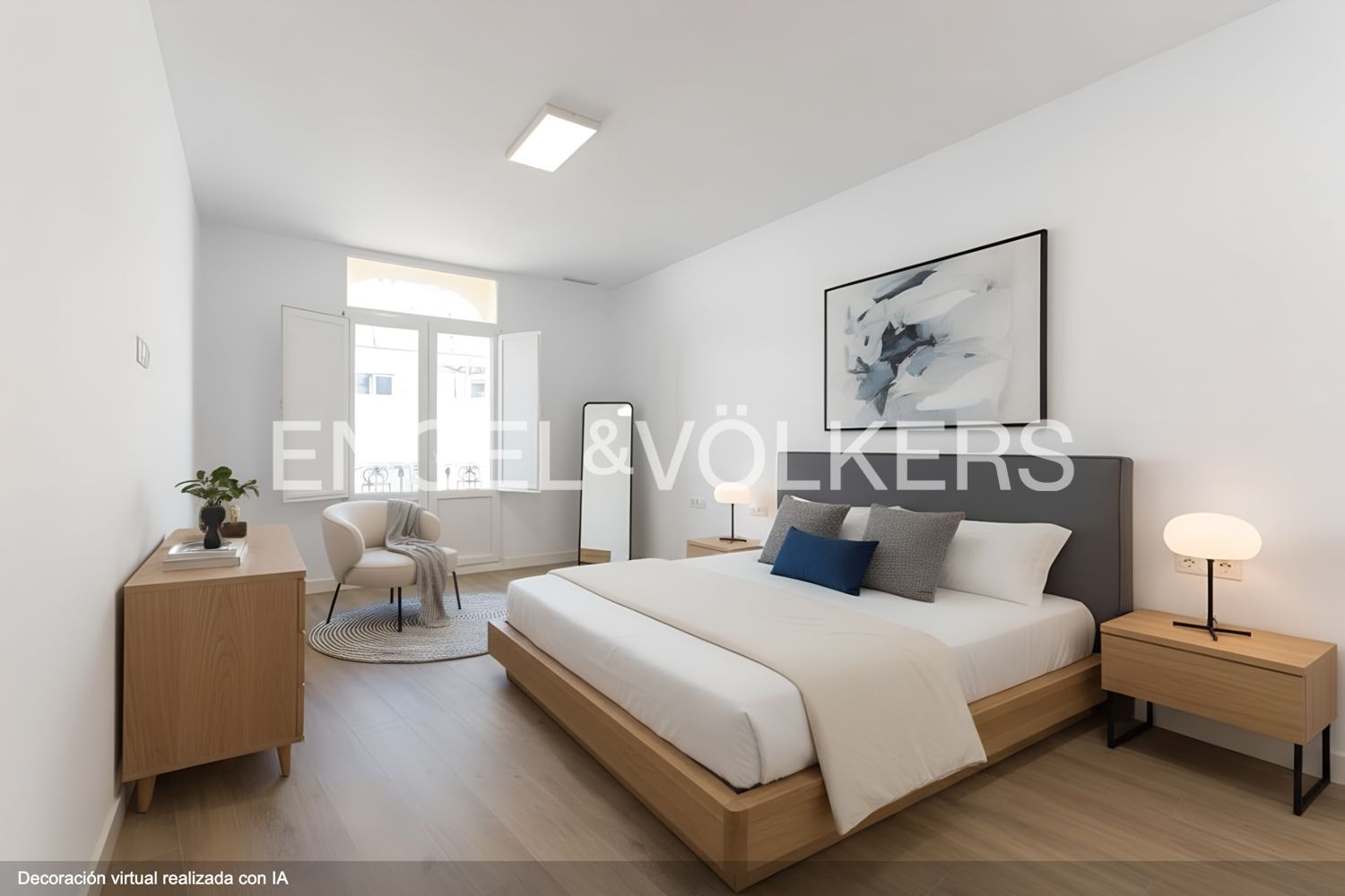 Bedroom of Apartment to rent in  Valencia Capital  with Air Conditioner, Heating and Terrace