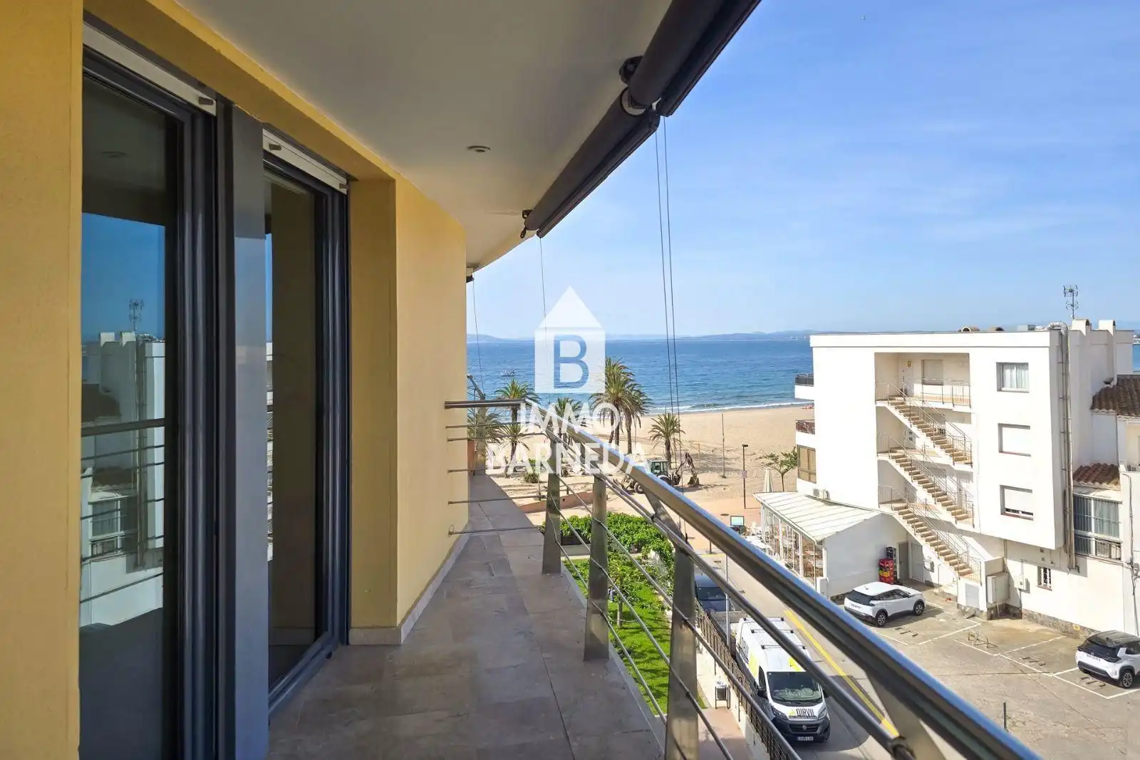 Balcony of Flat for sale in Roses  with Air Conditioner, Heating and Terrace