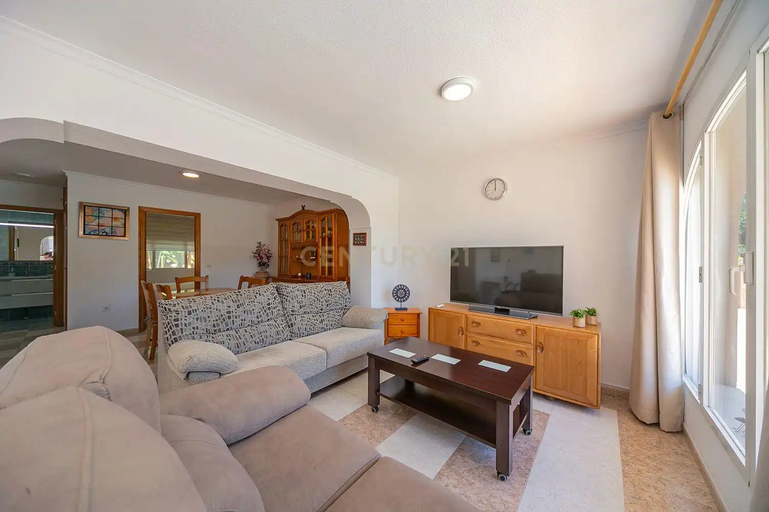 Sala d'estar de Apartament de lloguer en Calpe / Calp amb Piscina comunitària