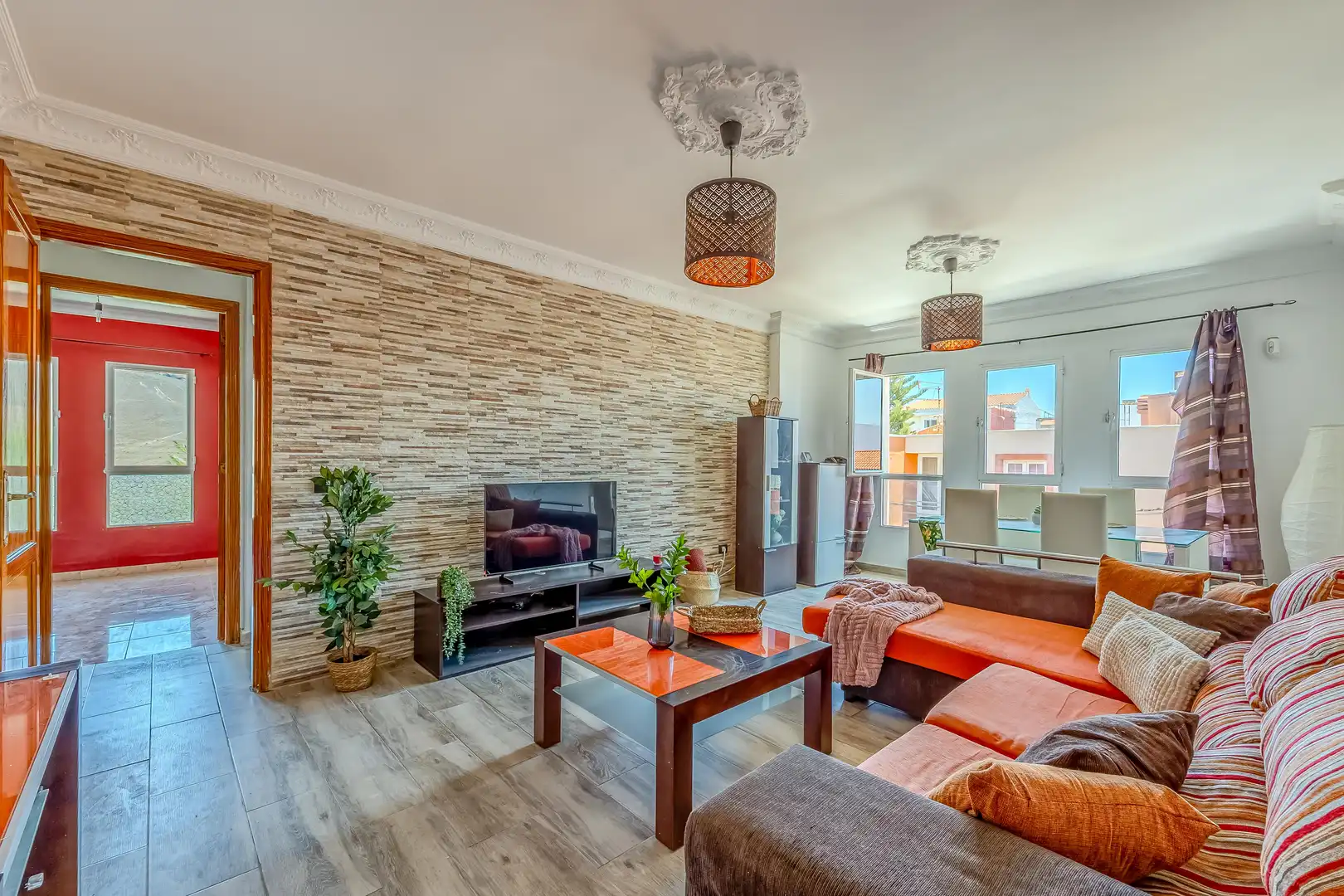 Sala de estar de Piso en venta en Santa Lucía de Tirajana con Amueblado