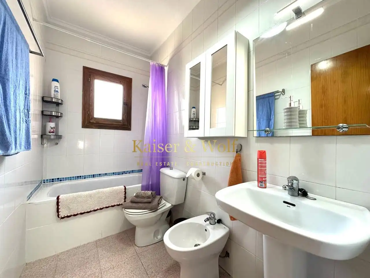 Bany de Casa o xalet en venda en Santa Pola amb Aire condicionat, Terrassa i Moblat