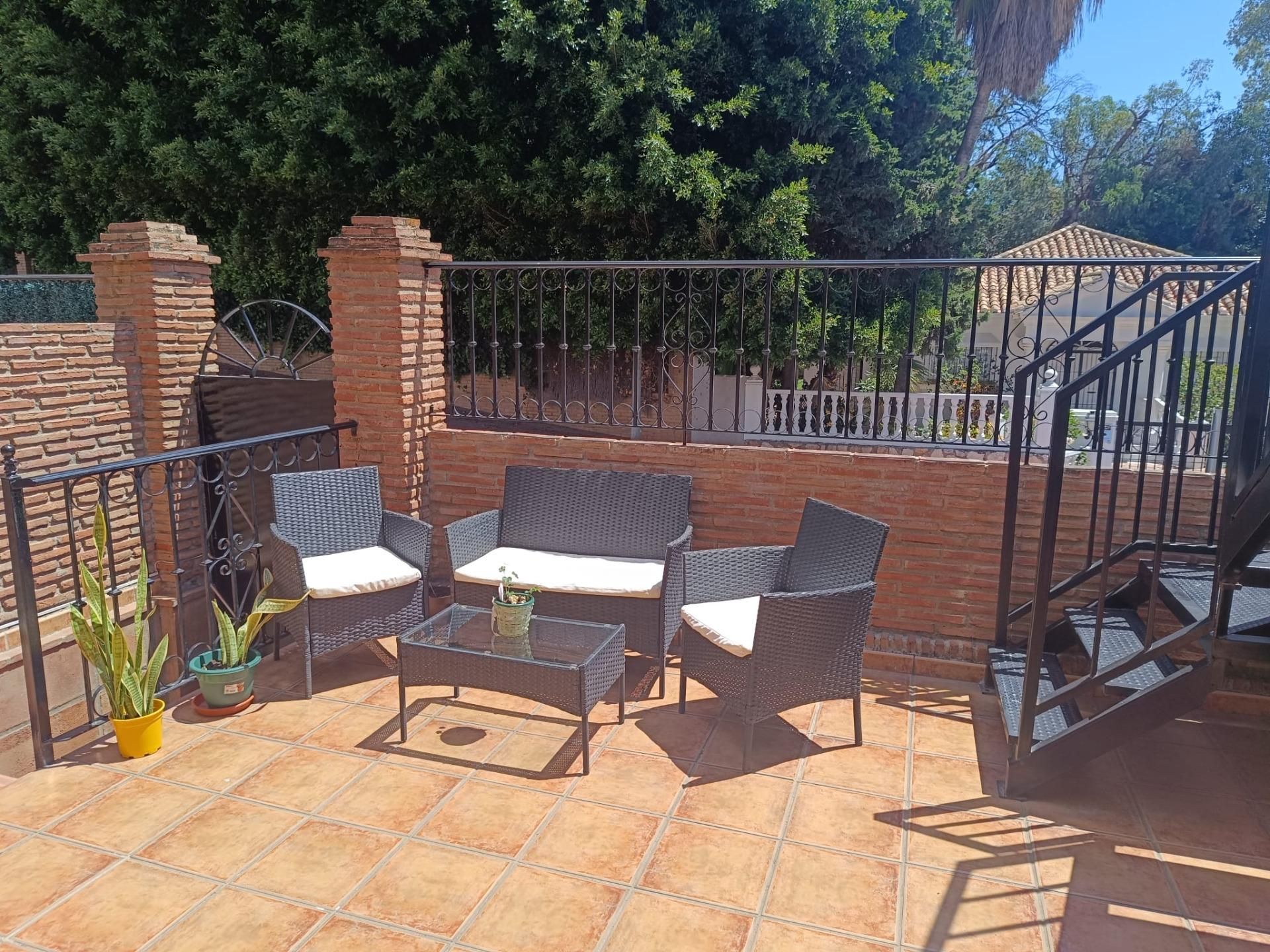 Terrace of Single-family semi-detached for sale in Benalmádena  with Private garden, Terrace and Balcony
