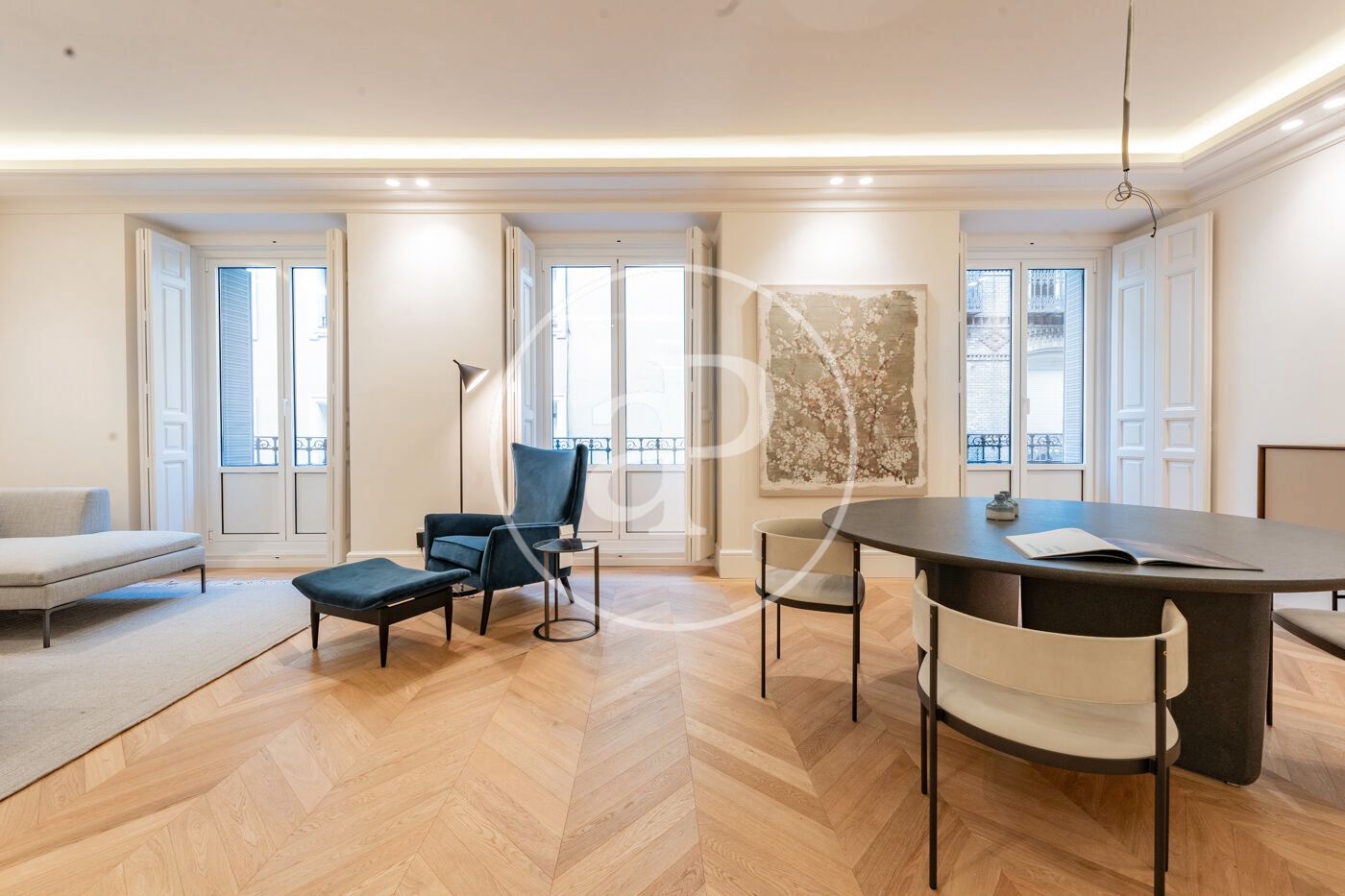 Sala d'estar de Pis en venda en  Madrid Capital amb Aire condicionat, Calefacció i Balcó