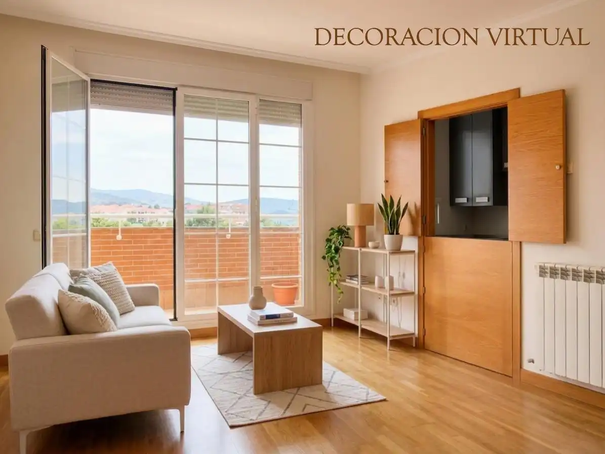 Sala de estar de Ático en venta en Collado Villalba con Calefacción, Jardín privado y Terraza