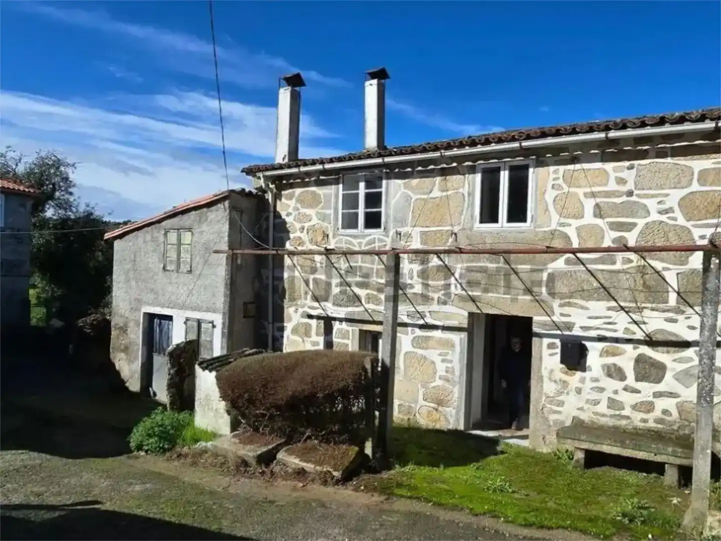 Vista exterior de Casa adosada en venta en Antas de Ulla