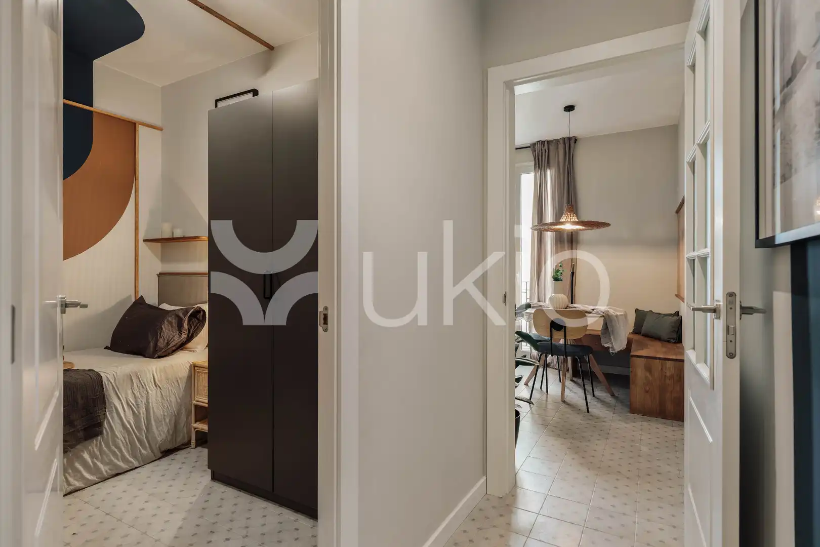 Bedroom of Apartments for rent in Barcelona  with Air Conditioner, Heating and Furnished
