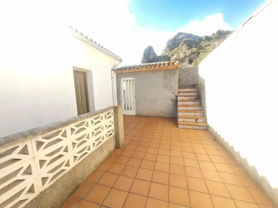 Exterior view of Flat for rent in Confrides  with Terrace, Furnished and Oven