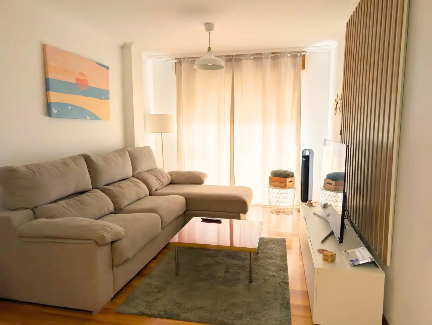 Wohnzimmer von Wohnungen zum Verkauf in Ribeira mit Heizung und Möbliert