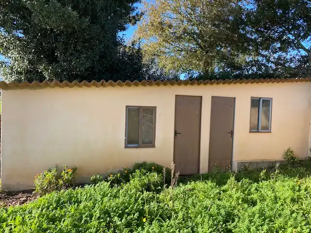 Vista exterior de Casa o xalet de lloguer amb opció a compra en Oroso amb Calefacció, Terrassa i Moblat