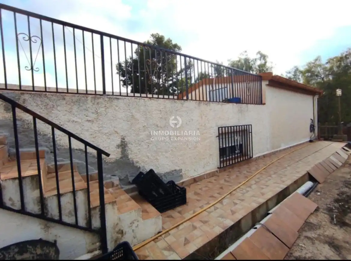 Vista exterior de Casa o xalet en venda en Aspe amb Aire condicionat, Calefacció i Jardí privat
