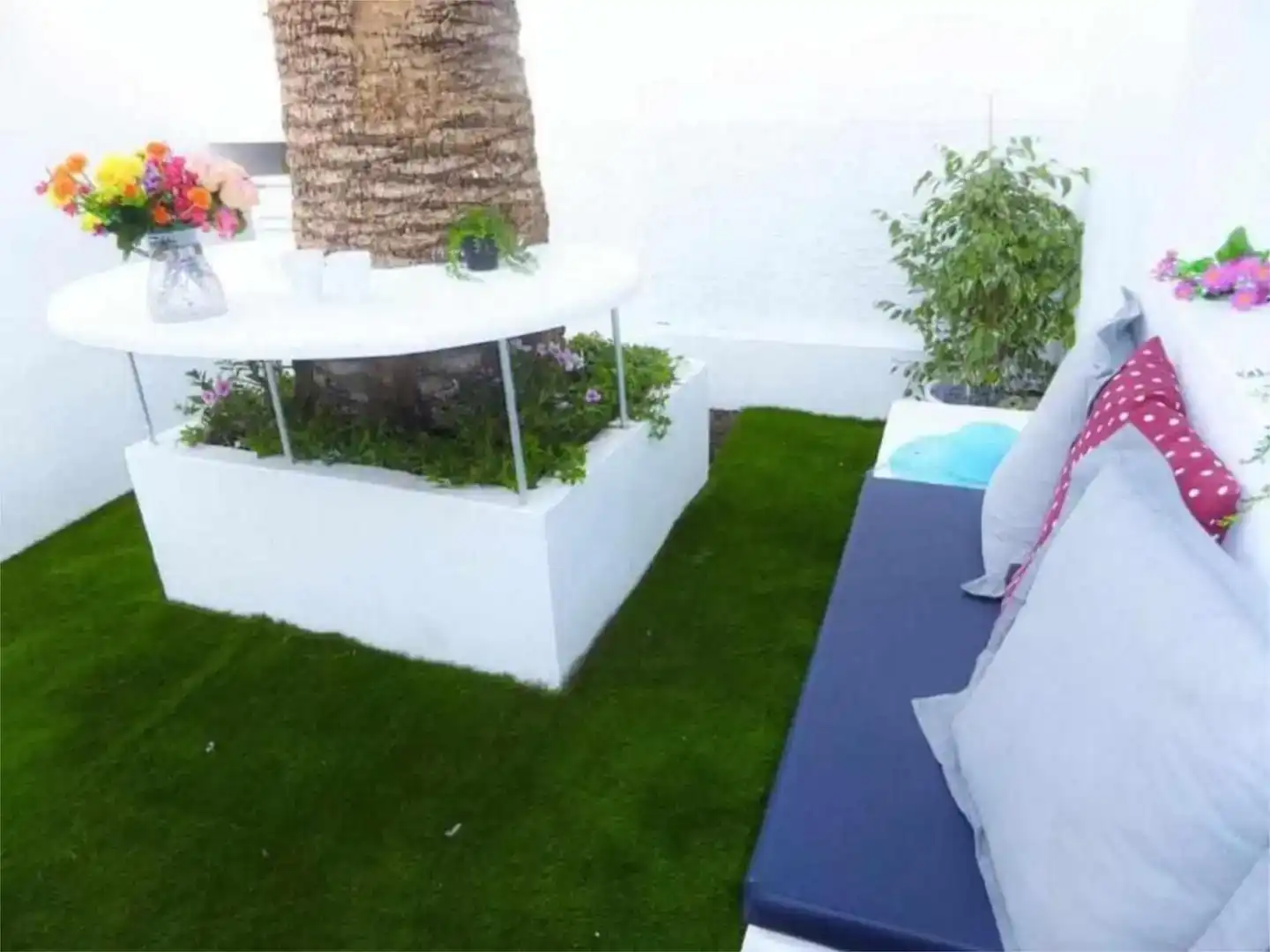 Jardí de Apartament de lloguer en La Oliva amb Aire condicionat