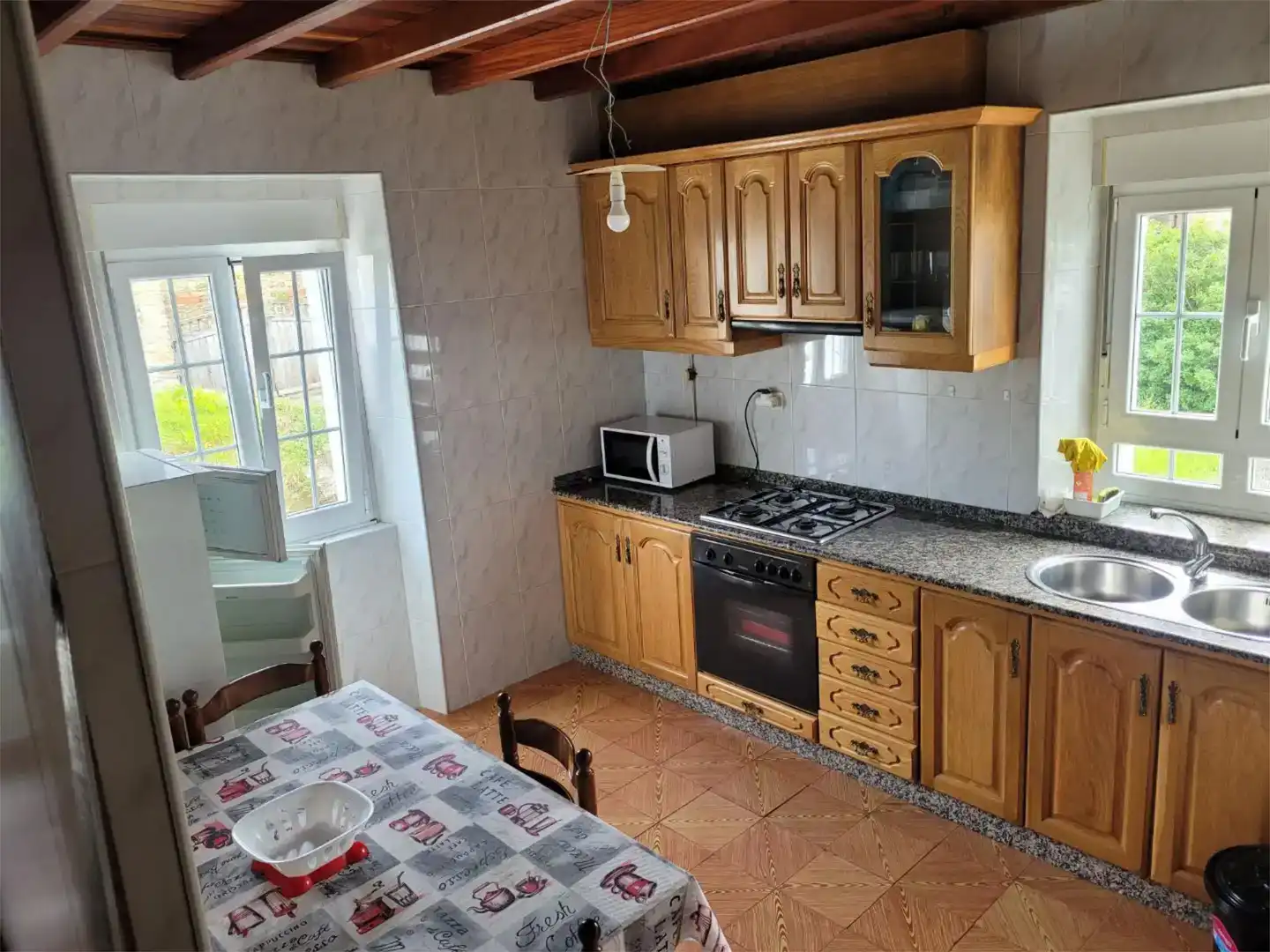 Kitchen of Flat for rent in O Vicedo   with Private garden, Furnished and Balcony