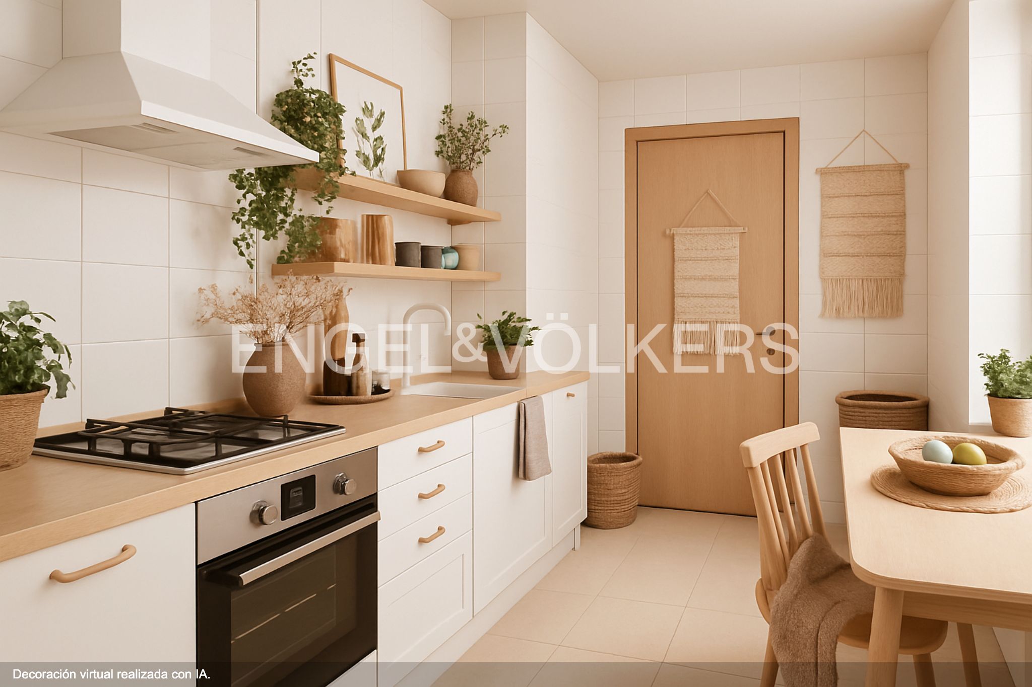 Kitchen of Apartment for sale in Sant Joan Despí  with Air Conditioner, Heating and Parquet flooring
