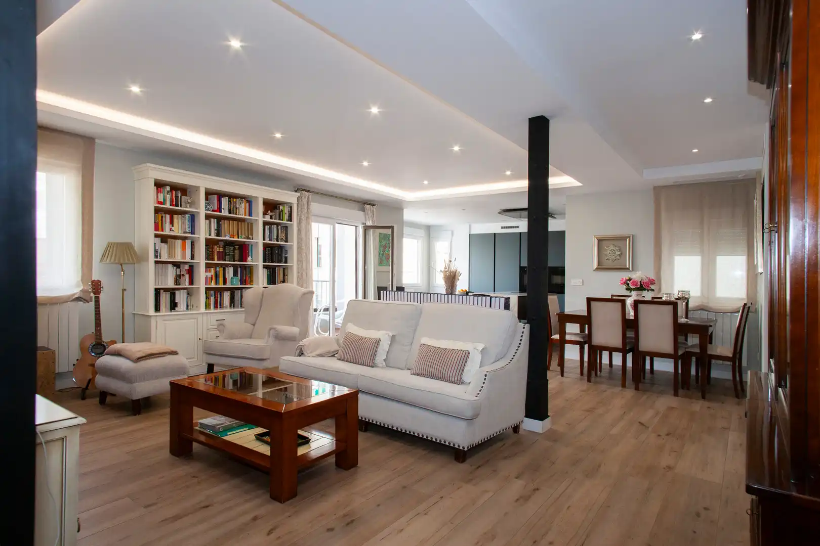 Living room of Flat for sale in  Jaén Capital  with Air Conditioner, Heating and Furnished