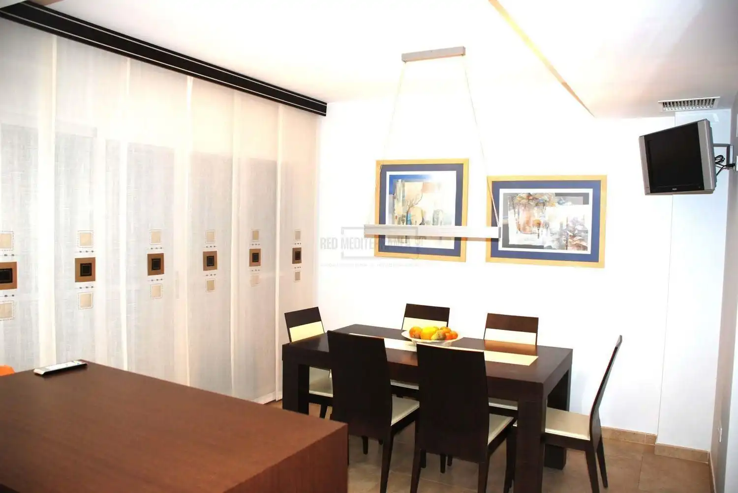 Esszimmer von Einfamilien-Reihenhaus zum Verkauf in Gandia mit Klimaanlage, Terrasse und Abstellraum