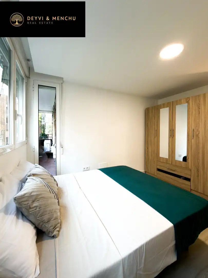 Schlafzimmer von Wohnung zur untervermieten in Madrid mit Klimaanlage, Heizung und Möbliert