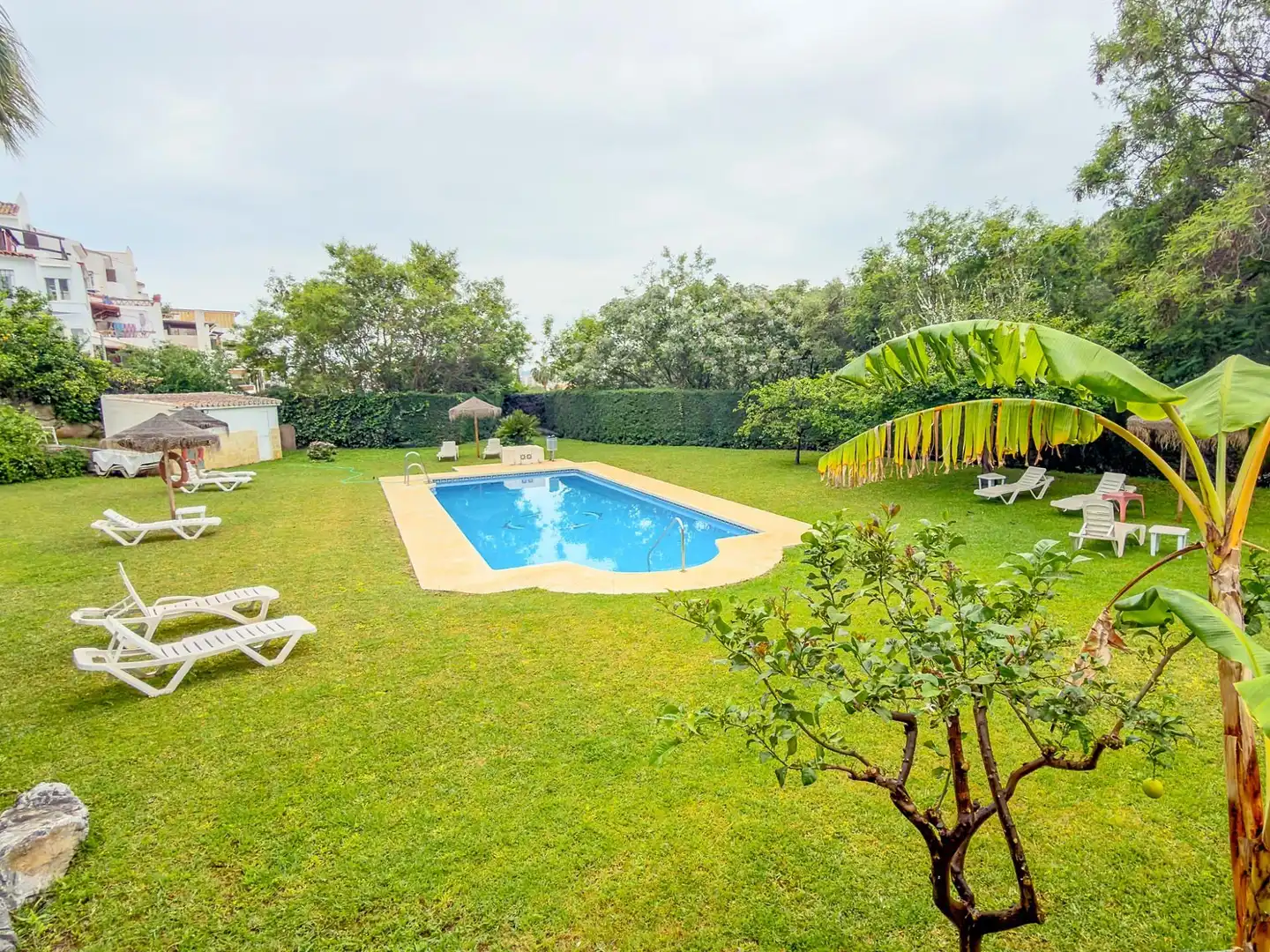 Swimming pool of Detached homes for sale in Mijas  with Air Conditioner, Heating and Private garden