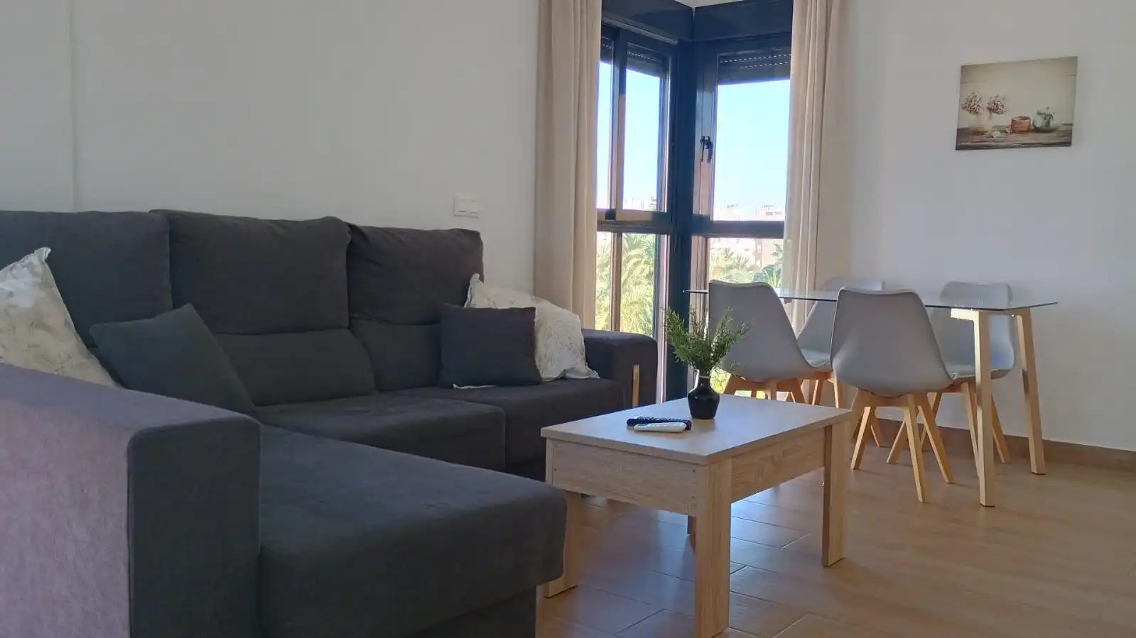 Wohnzimmer von Wohnung zum Verkauf in Elche / Elx mit Klimaanlage, Terrasse und Möbliert