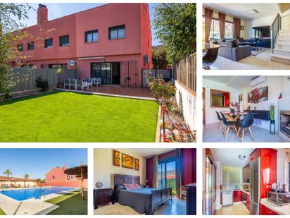 Exterior view of Single-family semi-detached for sale in Alcalá de Guadaira  with Air Conditioner, Private garden and Parquet flooring