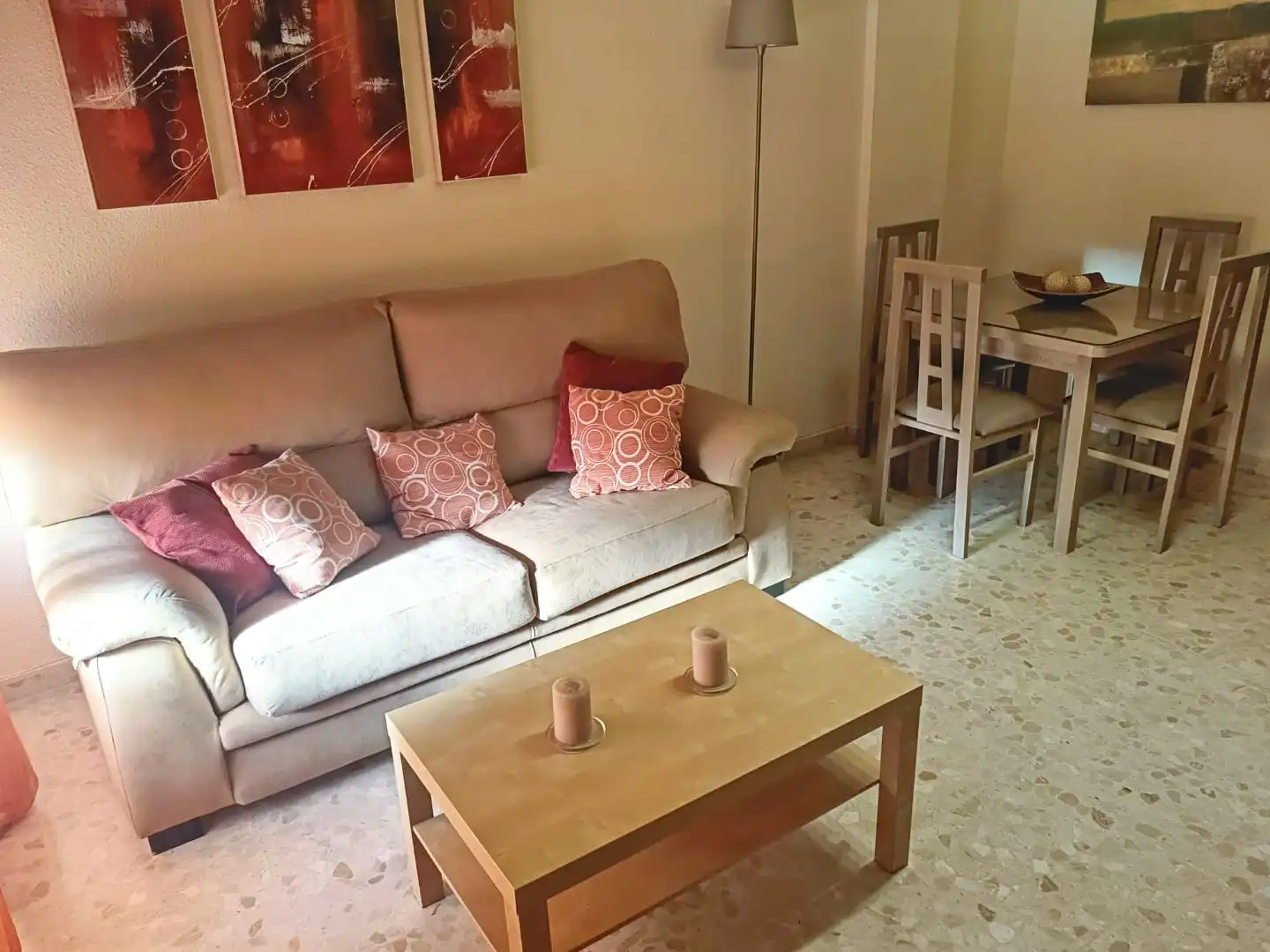 Living room of Flat for rent in Andújar  with Air Conditioner, Heating and Furnished