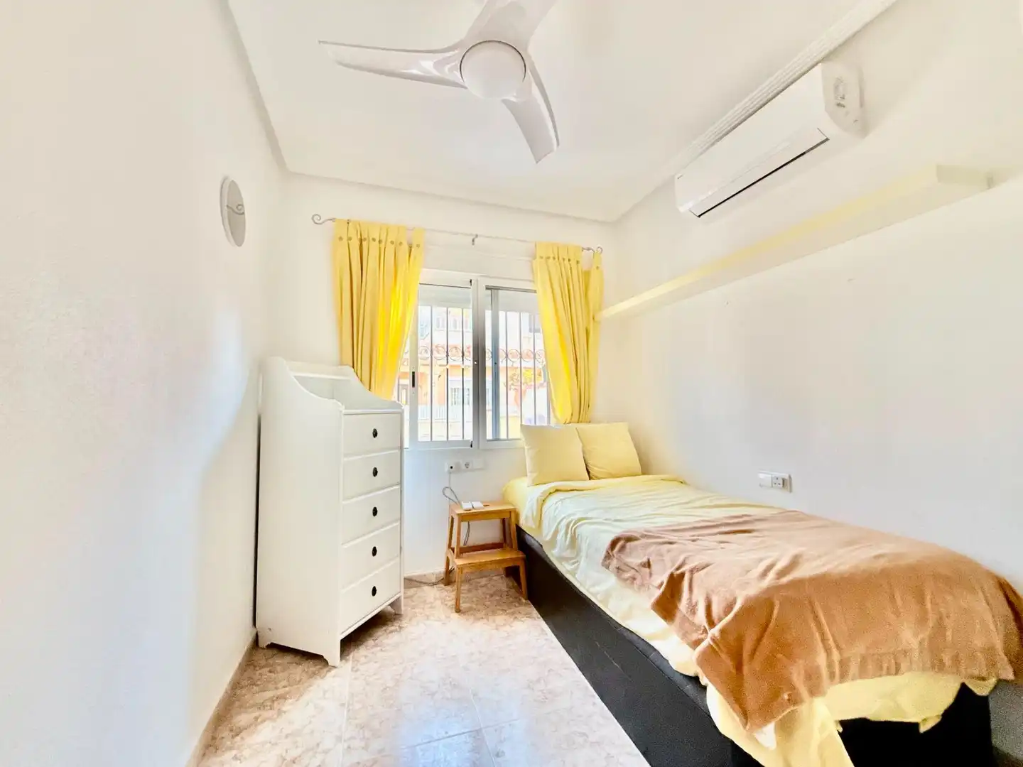 Bedroom of Detached homes for sale in Pilar de la Horadada  with Air Conditioner, Private garden and Terrace