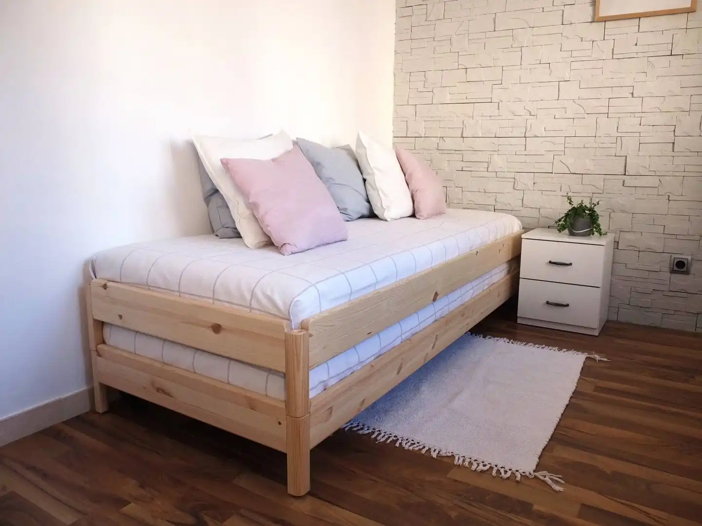 Schlafzimmer von Wohnung zur Miete in Benicarló mit Klimaanlage, Heizung und Parkett