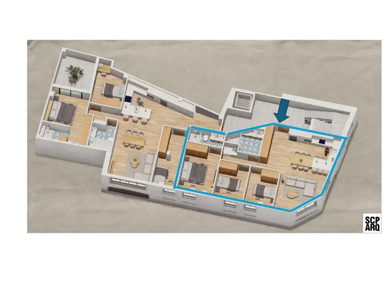 Wohnung zum Verkauf in Sueca mit Klimaanlage und Heizung