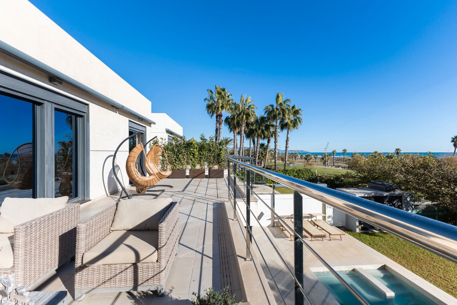 Terrace of House or chalet for sale in Castellón de la Plana / Castelló de la Plana  with Air Conditioner, Heating and Private garden