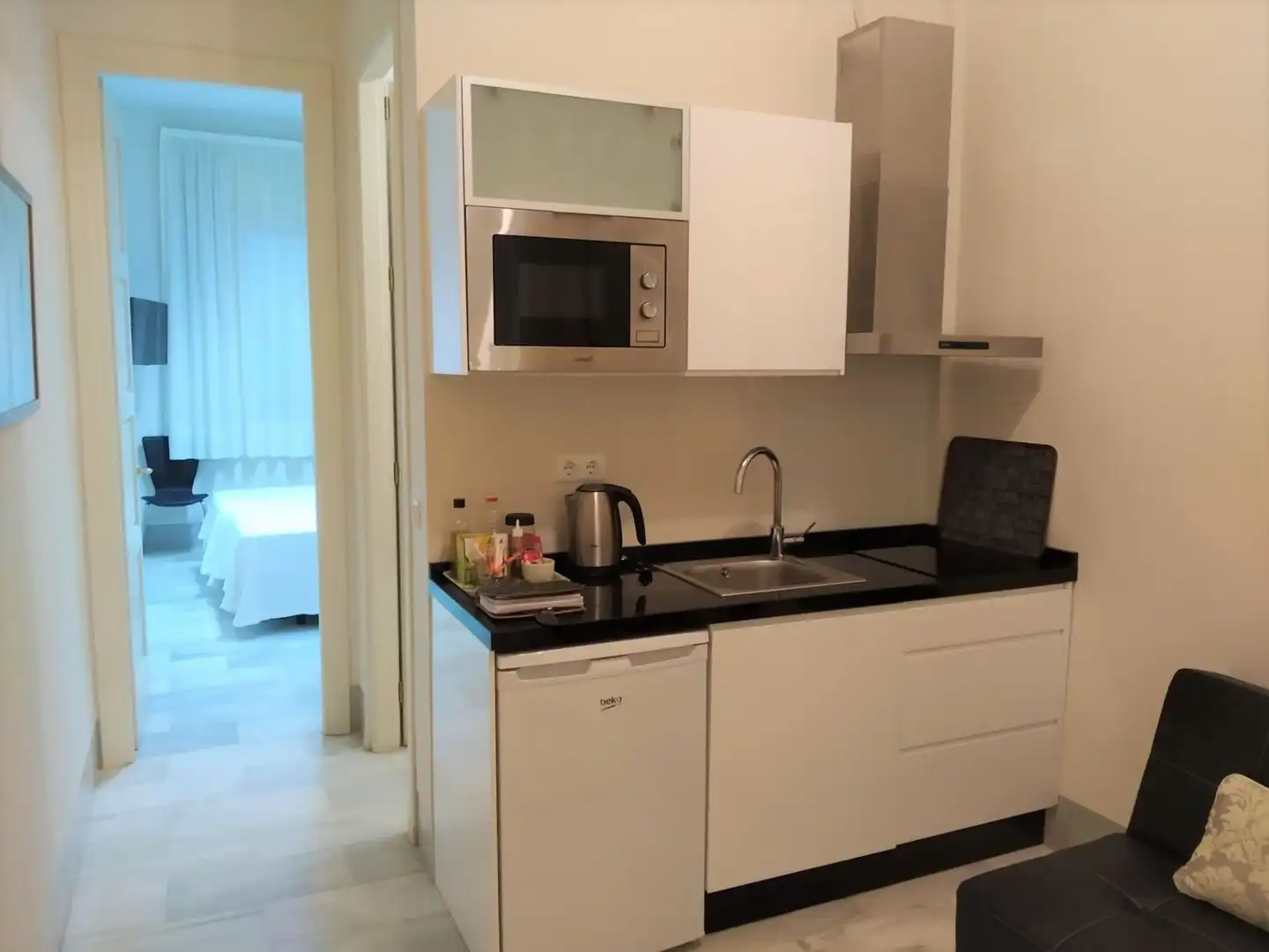 Cocina de Apartamento de alquiler en Málaga con Aire acondicionado y Amueblado