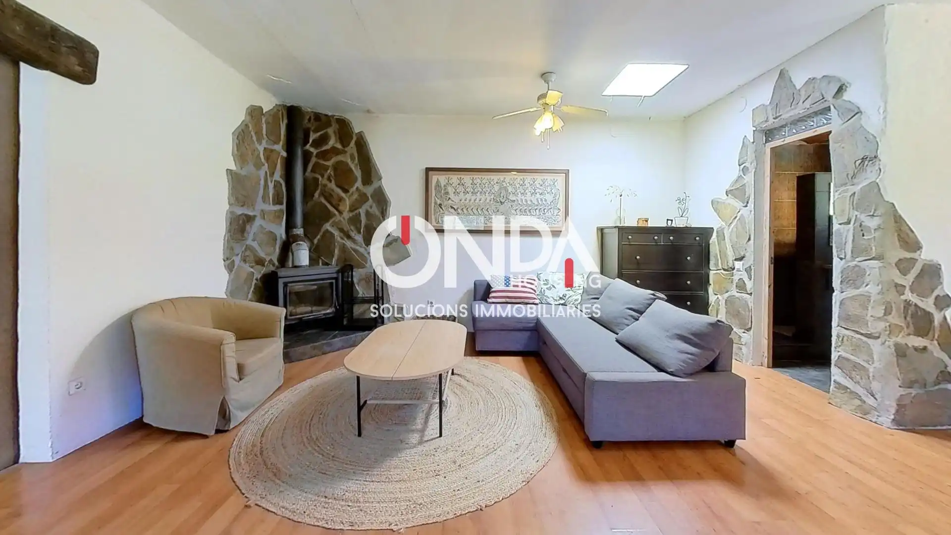 Living room of Houses for sale in Camarasa  with Heating, Private garden and Parquet flooring
